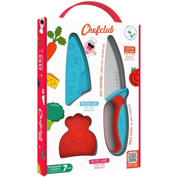 Image sur Le Couteau du chef Chefclub Kids Bleu & Rouge